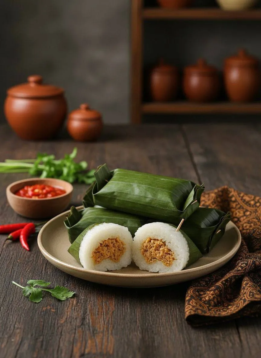 Lemper Isi Ayam