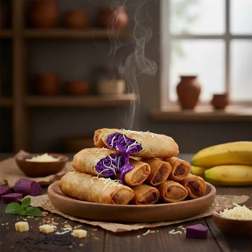 Lumpia Ubi Ungu Keju
